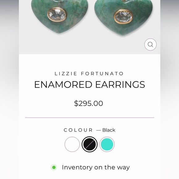 Lizzie Fortunato Enamored Earrings Black Agate - Picture 13 of 13